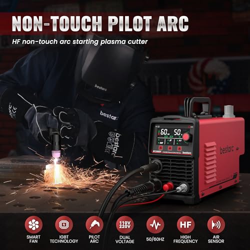 Image of 50A Plasma Cutter Machine, Pilot Arc, IGBT 110V /220V Dual Voltage