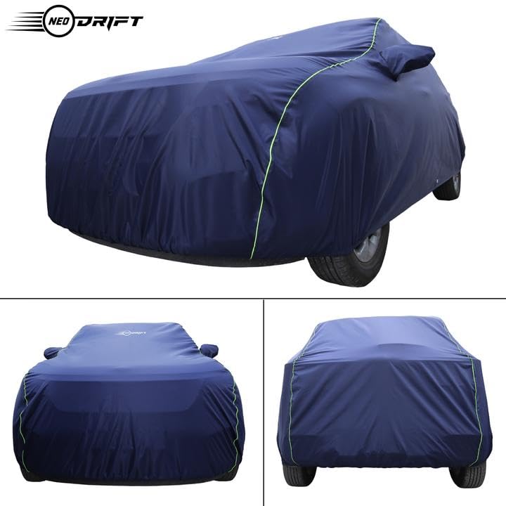 Image of NEODRIFT 'NeoTech' Car Cover for Vinfast VF 6 (All Weather Protection, 100% Water-Resistant, Tailored Fit, Multi-Layered & Breathable Fabric) (Colour: Blue)