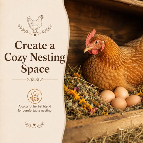 Image of MAQIHAN 10oz Chicken Nesting Herbs - Dried Herbs Supplement for Laying Hens