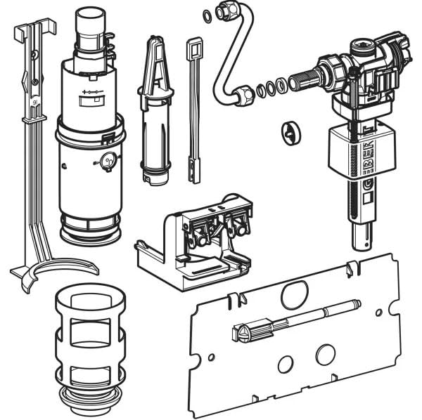 Geberit Kit de conversión para descarga de 2 cantidades con tipo 383 FV 240515005