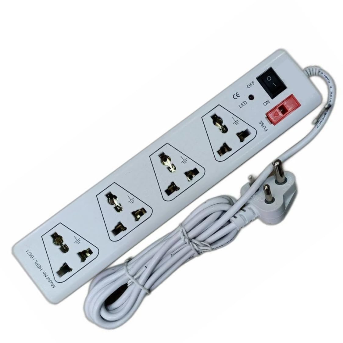 WHATWEWANT WWW_EXTENSIONTABLE｛WN｝ LUNAGARIYA Rectangular Power Strips Extension Board with 3-ft Cord