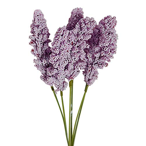 Whiie891203 Artificial Fake Plants,1 Bouquet Artificial Flower Stage Arrangements Wedding Bouquets Decorations Floral Table Centerpieces for Home Kitchen Garden Party Grave DIY Decor Light Purple