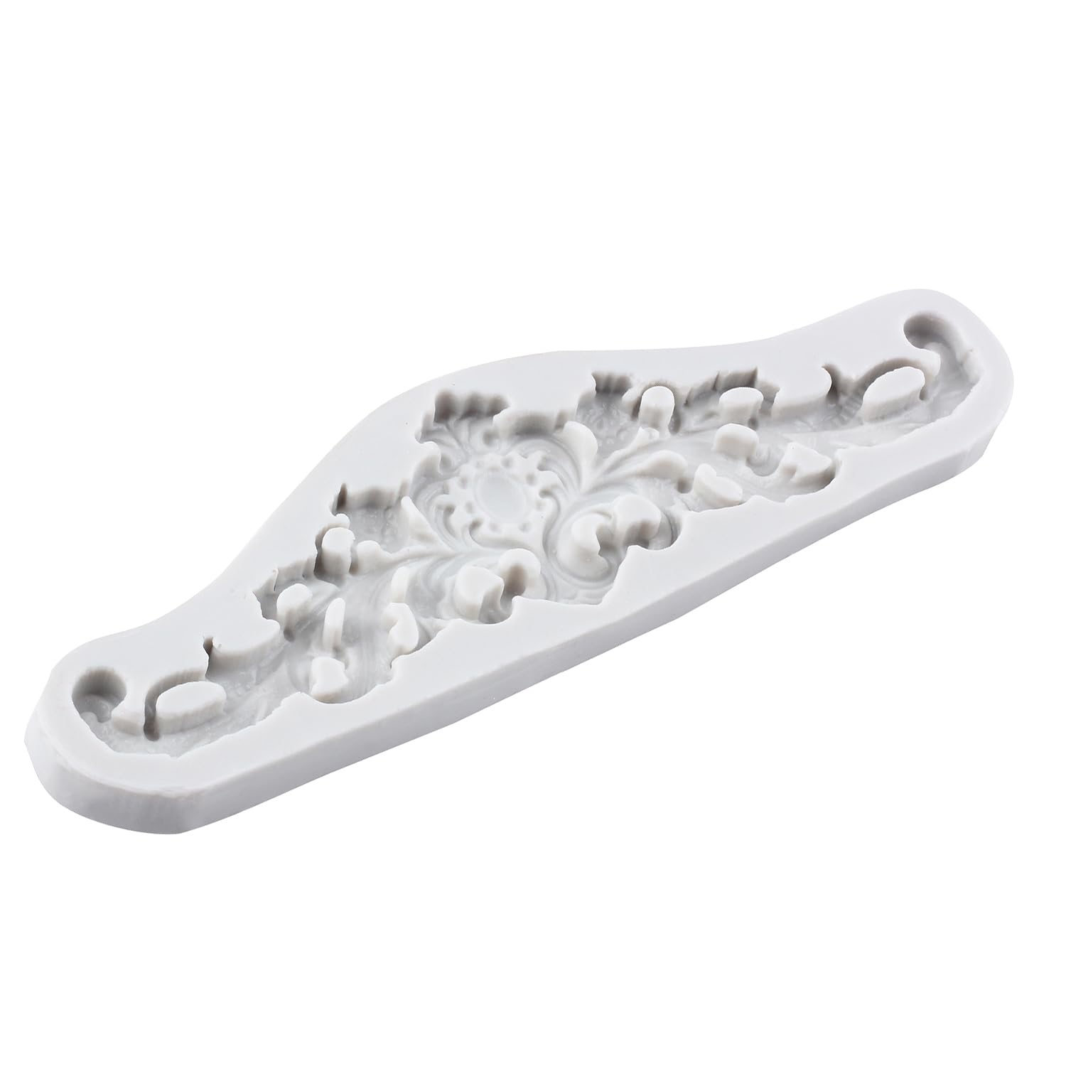 Lingzhi Moldes de silicona de estilo barroco para fondant, curlicues de encaje, alivio de flores, encaje, chocolate, para decoración de bordes de pasteles, decoración de cupcakes, caramelos, azúcar,