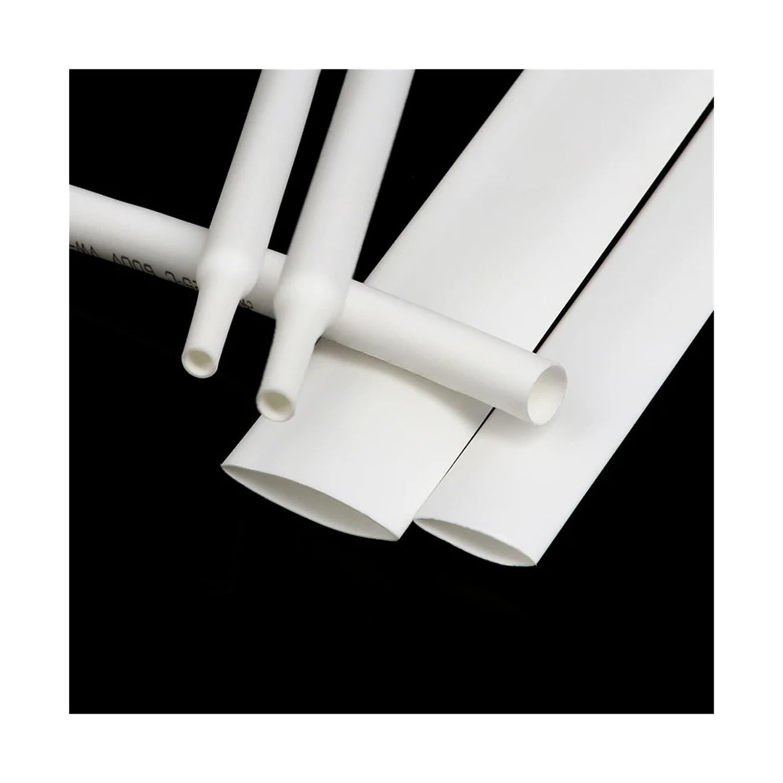 1M Schrumpfschlauch 2:1 Weiß Dia 25-80mm Polyolefin Kabel Isolierhülle(80mm)