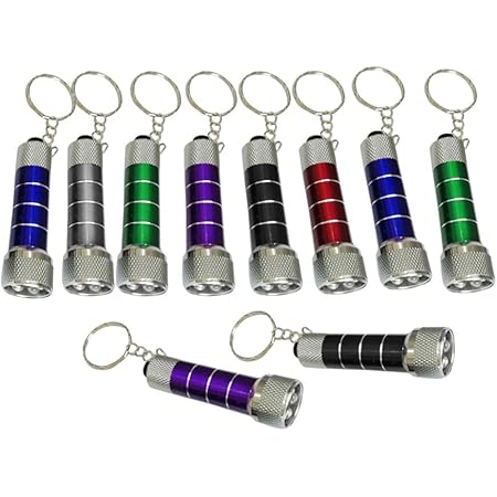 14 Stück Mini LED Taschenlampen Schlüsselanhänger - Kleine Handlampen Für Outdoor