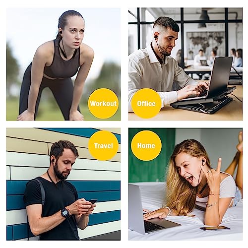 HomeSpot Neckband Wireless Earbuds aptX Low Latency Bluetooth 5.1 Headphones Qualcomm® CVC™ for Gym, Running, Gaming & Meeting Compatible with iPhone, Samsung Galaxy, Google - Image 6