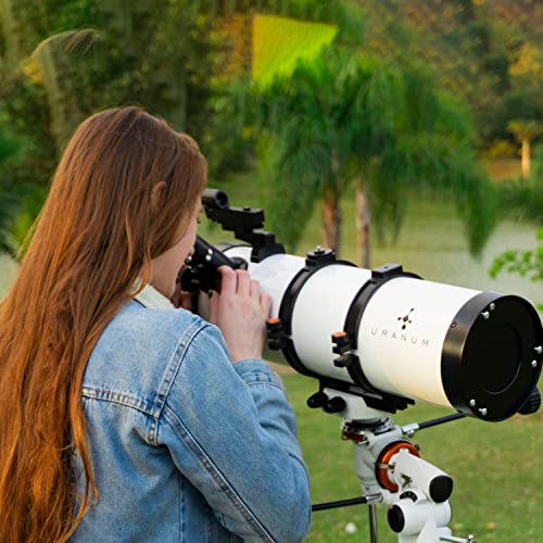 Telescópio Refletor Newtoniano 130mm Uranum Equatorial Astronômico Luneta Para ver Nebulosas Planeta
