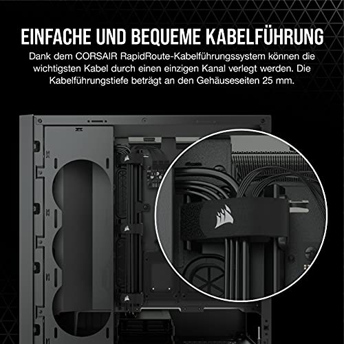 Corsair iCUE 5000X RGB Gehäuse für ATX-PCs mit Glas-Paneelen