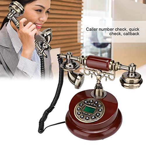 Vintage telefoon, antieke roterende telefoon, retro telefoon, MS-6100B Europese retro stijl drukknop telefoon… - Image 4