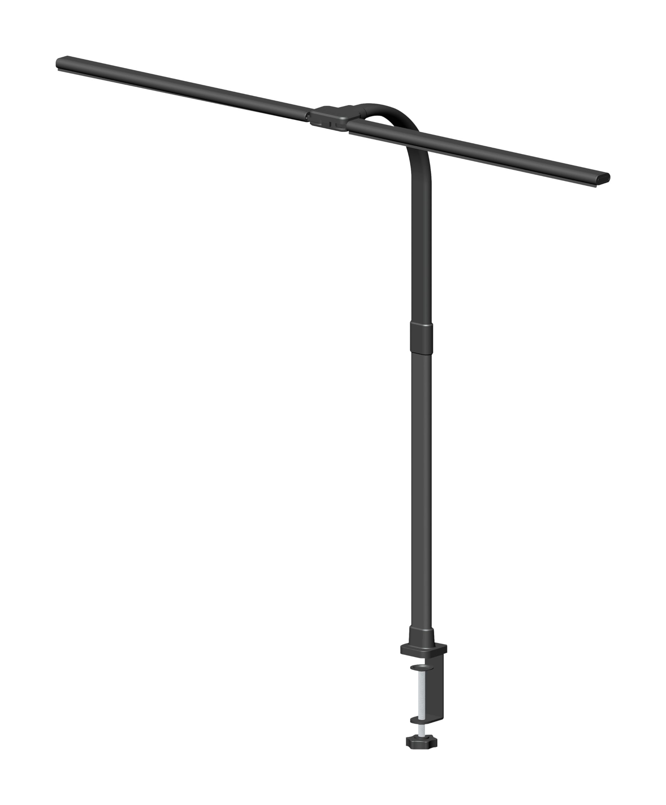 Hansa LED Klemmleuchte Nova schwarz – dimmbar, Doppelkopfleuchte