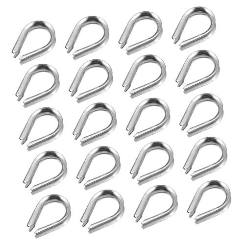 NAMOARLY Stainless Cable Thimble Rigging Set Wire Rope Cable Thimbles Cable Fixing Workpiece Wire Ferrules