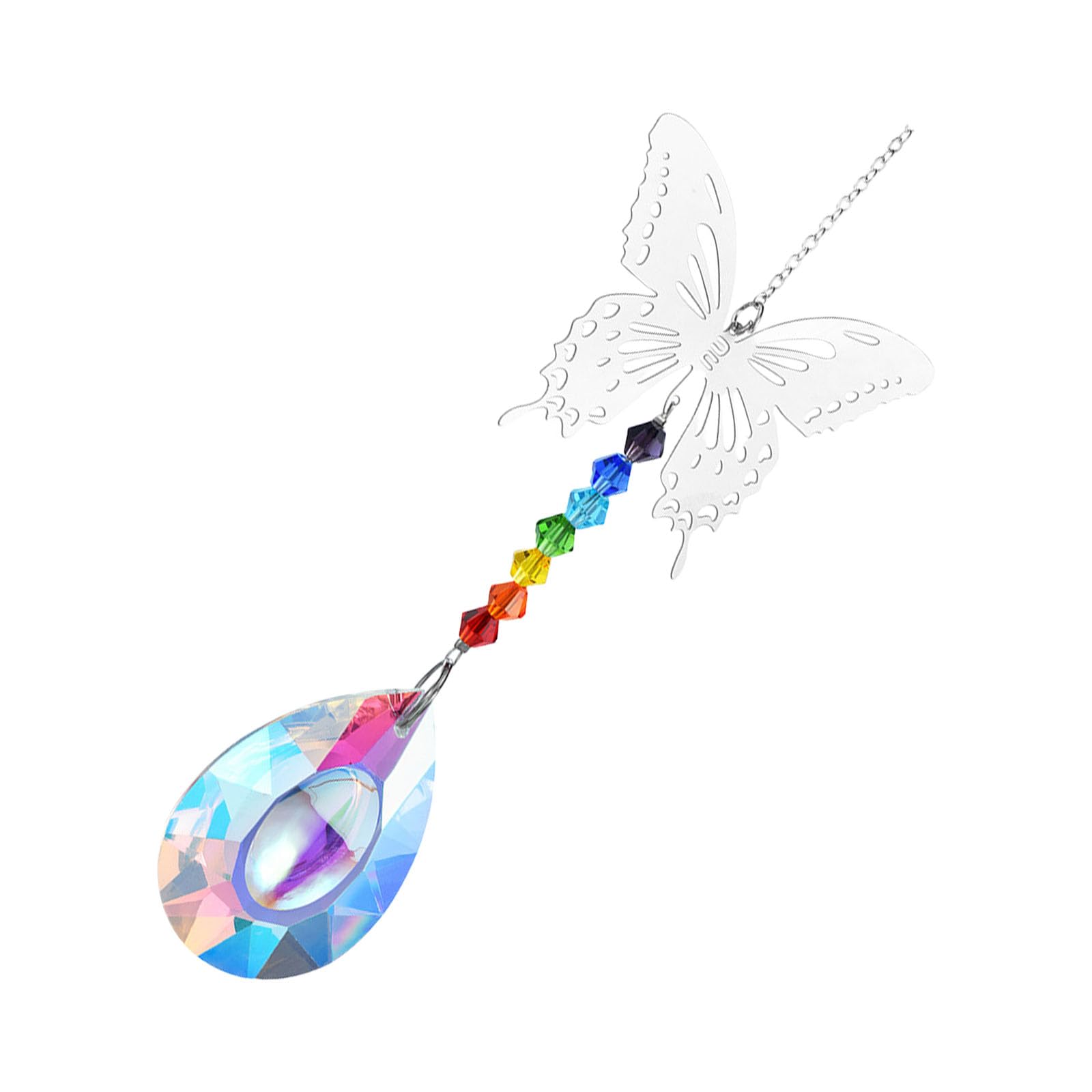 Nucelit Suncatchers with Crystal Butterfly Pendant Charm Hanging Ornament for Window Wall and Garden Hanging Decorations Gift Butterfly Pendants Suncatchers