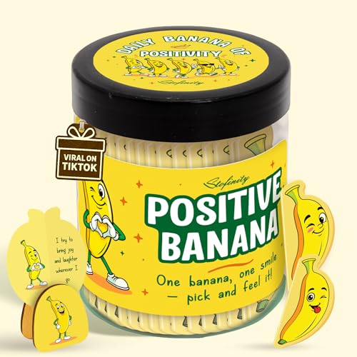 Stofinity Funny Banana Gifts - Positive Affirmation Cards For Women, Cute Friend Birthday Gifts For Women, Inspirational Cards For Friends, Coworkers, Girlfriend, Boyfriend