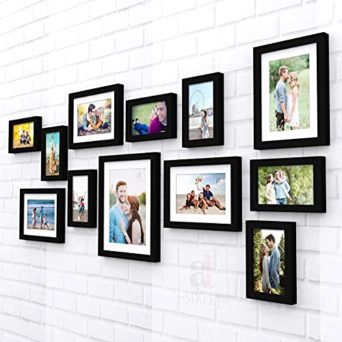 Image of Art Street Synthetic Wooden Decorative Nebula Individual Set of 12 White Wall Rectangular Photo Frames Wall Picture Frame ||Mix Size||4X6 inch-7 Unit, 6X8 inch-4 Units, 8X10 inch-1 Unit