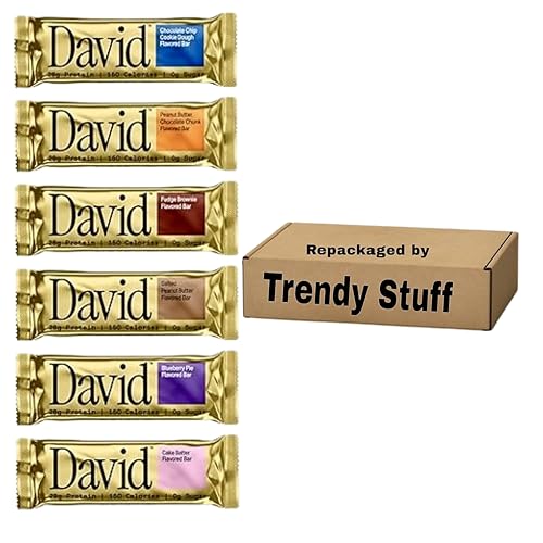 David High Protein Bars Variety Pack, Pack of 6 | 28g of Protein | 150 Calories | 0g of Sugar - High Protein, Low Carb, Gluten Free Protein Bar