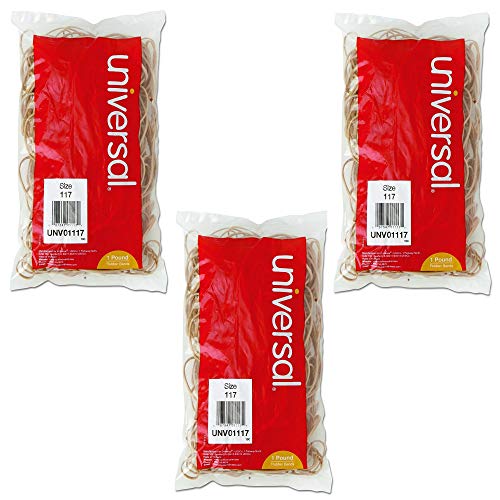 Universal 01117 117-Size Rubber Bands (210 per Pack), 3 Pack