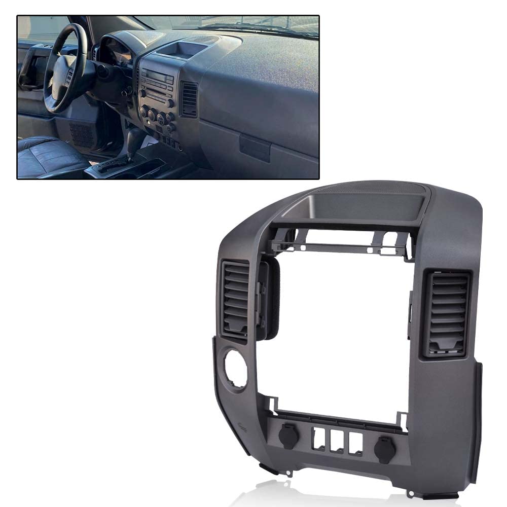 PIT66 Center Dash Instrument Panel Lid Finisher Bezel Compatible with 2004-2006 Nissan Titan XE SE Armada SENot Work On Vehicles with Navigation Systems 68257-8S800 product thumbnail 5