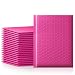 Fu Global 4x8-Inch Poly Bubble Mailer Pink Self Seal Padded Envelopes Pack of 50