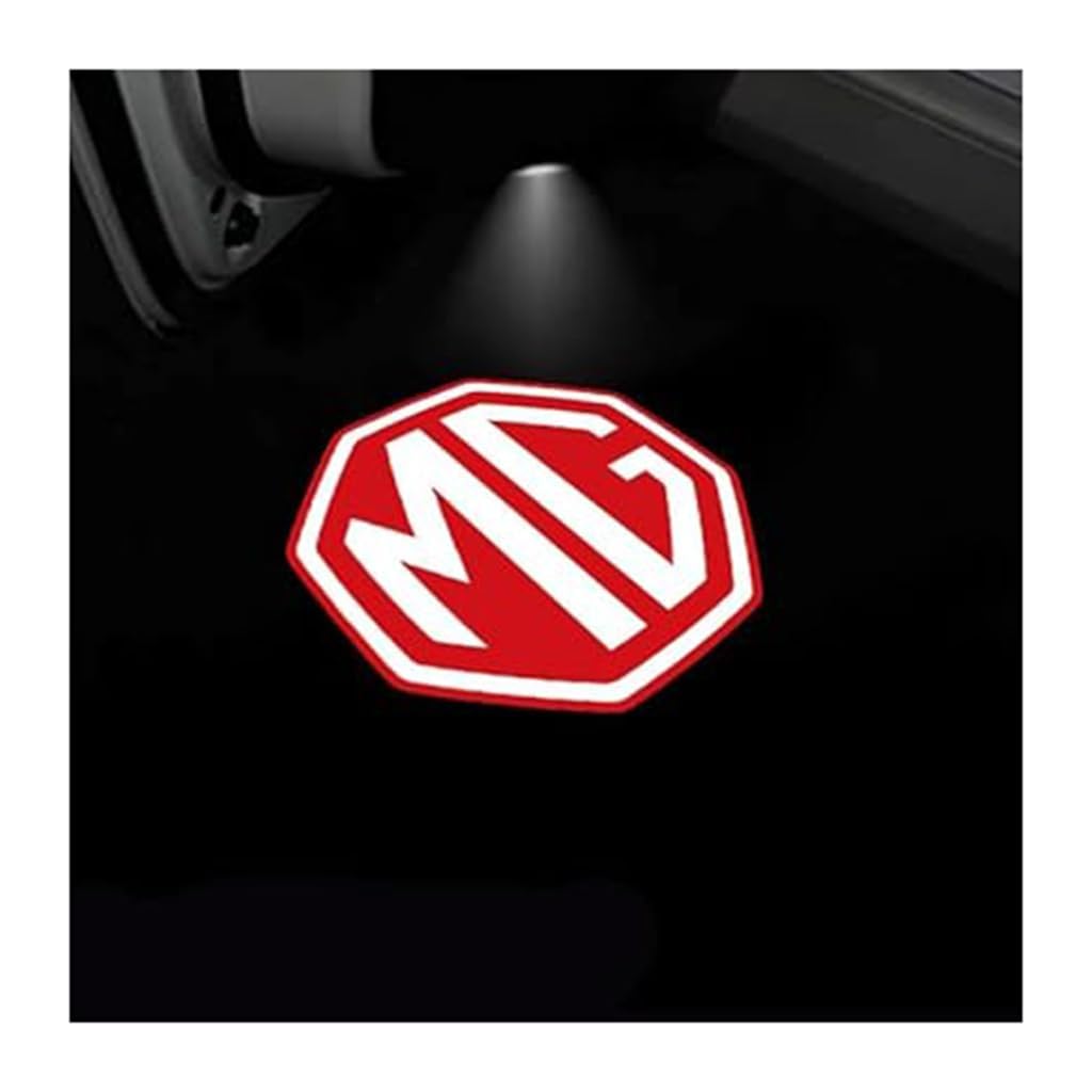 2 Pieces Door Projector Lights for MG Cyberster 2024-2025,Hd Led Original Logo Light,Welcome Puddle Lights,Car Door Logo Light,Car Accessories,normal-F