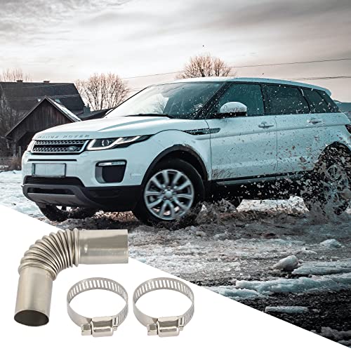 Roestvrij stalen uitlaatpijp, hoekverbinder, 25 mm, uitlaatpijp, gasontluchtingsslang, roestvrij staal, staande… - Afbeelding 4