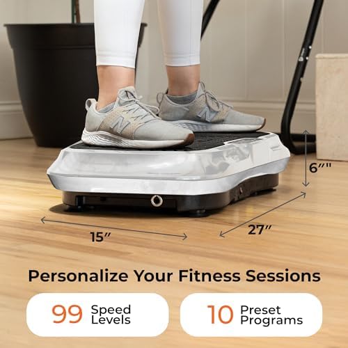 LifePro Waver Vibration Plate Exercise Machine - Whole Body Workout Vibration Fitness Platform w/ Loop Bands - Home Training Equipment for Weight Loss & Toning 7 51Vlj7LRaTL. AC
