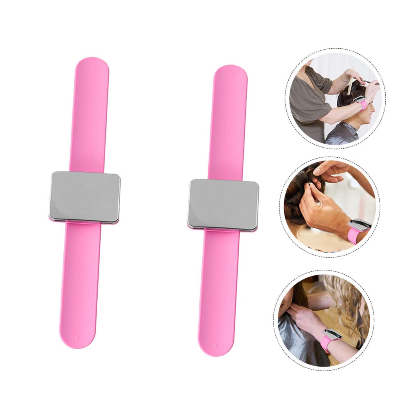 VILLCASE 6stücke Magnetisches Armband Für Haarklemmen Praktischer Haarclip Für Friseure Mit Sanften Kanten Leichtem Für Hairstyling Und
