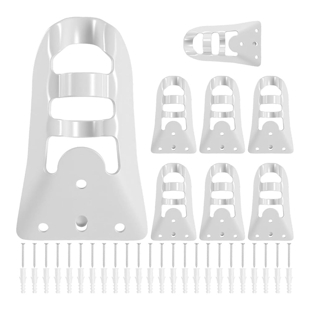 Teuypty Mini Flags Poles 8 Pcs Flag Pole Holder for Outdoor for Outside House Metal Mounting Bracket Bracket Mount