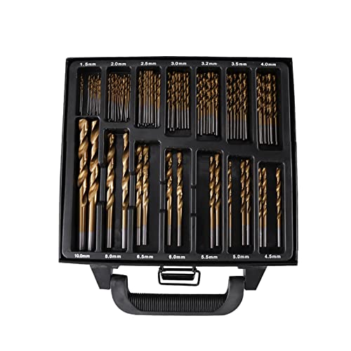 Jeu de 99 forets HSS mèche métal et bois de 1.5 à 10mm pour perceuse sans fil