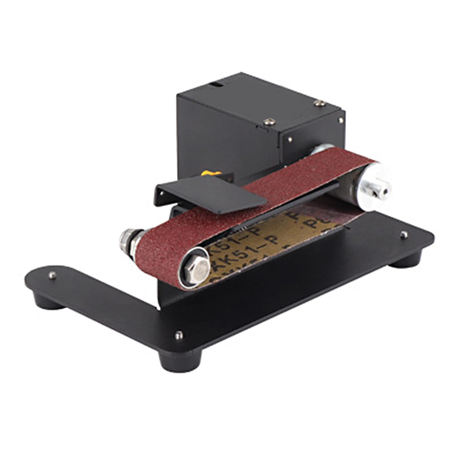 250W Mini Lijadora de Banda Esmeriladora de Banco Eléctrica Lijadora con 7 Velocidades de Control Ajustable Pequeña Amoladora Afiladora Pulidora para Trabajos de Bricolaje