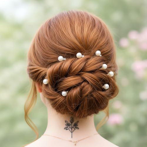 30 Piezas Pinzas Mini con Perlas para Cabello para Mujer, Accesorios Elegantes de Perlas Blancas, Clips y Broches Lindo para Novias y Uso Diario miniatura 7