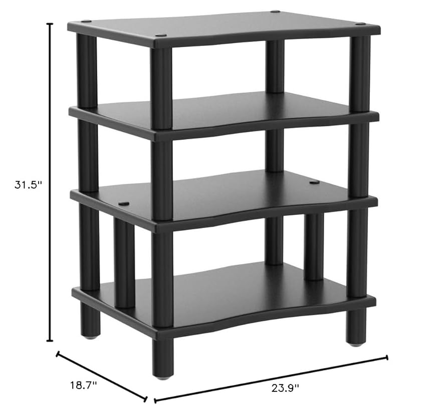 Amazon.com: Monolith 4 Tier Audio Stand XL - Open Air Design