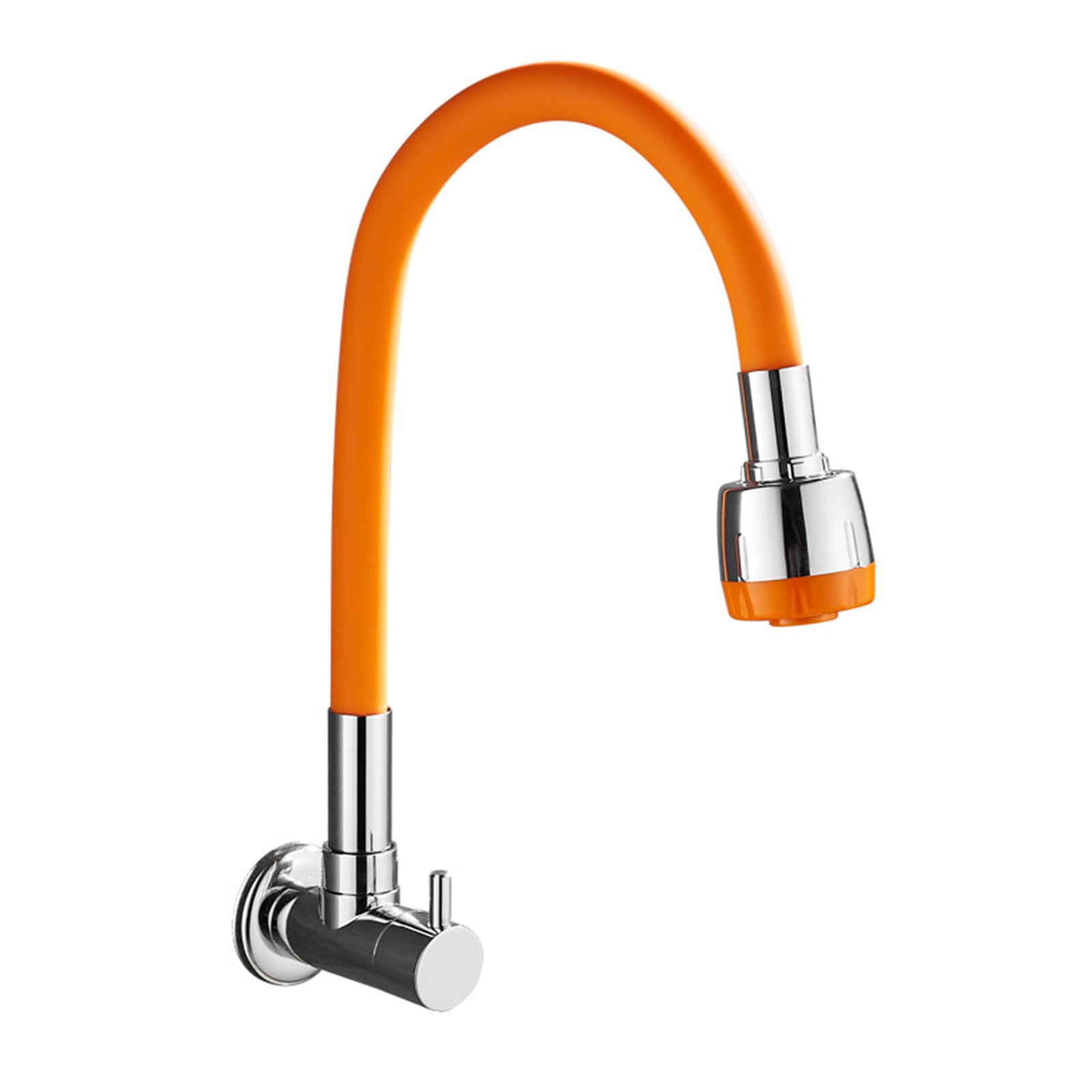ZQFHSX Wall Mounted Kitchen Tap - Cold Water Dual Mode Brass Sink Faucet