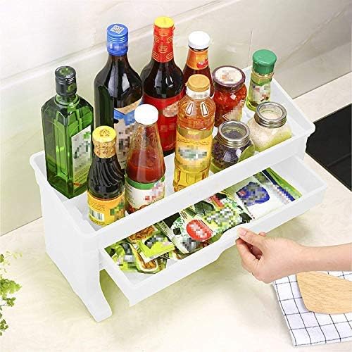 Klaxon Multipurpose Storage Organizer Rack - Tier Shelf for Bathroom/Home/Office/Kitchen Accessories (White)
