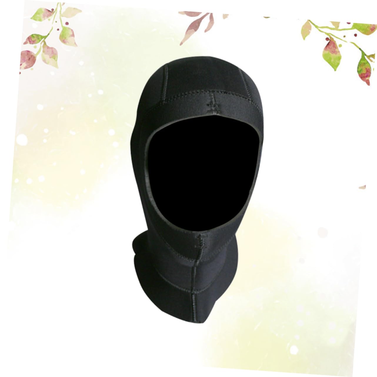 balacoo Useful Snorkeling Cap Thick Wetsuit Hat Diving Hood for Surfing Swimming Kayaking Canoeing Black UV Protection High Stretch Comfortable Fit