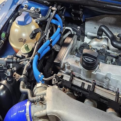 Image of 15FT Fuel Line Hose 1 /2 inch inch,13mm High Pressure Hose 2.8Mpa 400PSI for Fuel Systems Engines Tube Hose Blue Multiple Size Options(Attached Hose Clamp)