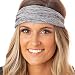 Hipsy Women's Adjustable & Stretchy Xflex Headband Gift Packs (Heather Grey Xflex Band)