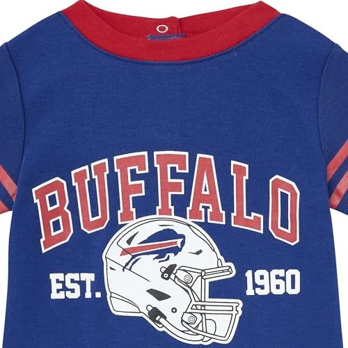 Gerber Baby NFL Team Short Sleeve Romper, Bills, 0-3 Months - image 4