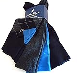 NAUTICA Crew Classics Casual All Day Comfort Dress Socks-4 Pairs Designer Mix