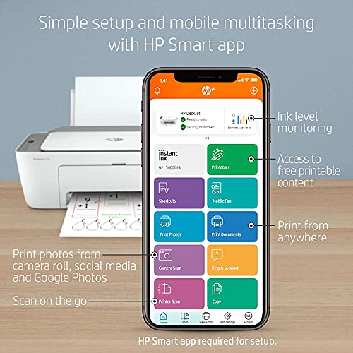 Bools H-P Deskjet 275Series Wireless Color All-In-One Printer Connects With Wi-Fi & Usb, And With A Usb Printer Cable #TOP3