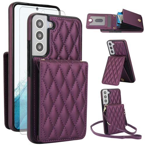 Coque Samsung S22 Plus 5G étui portefeuille porte-cartes avec blocage RFID