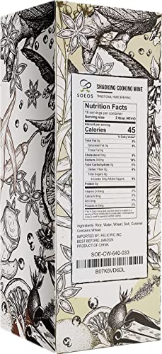Soeos Shaoxing Cooking Wine, Shaoxing Rice Wine, Chinese Cooking Wine, Rice Cooking Wine, Shaoxing Wine Chinese Cooking Wine, Shao Hsing Rice Wine, 21.64 Fl Oz (640 Ml), 2 Packs, Regular Cooking Wine #TOP1