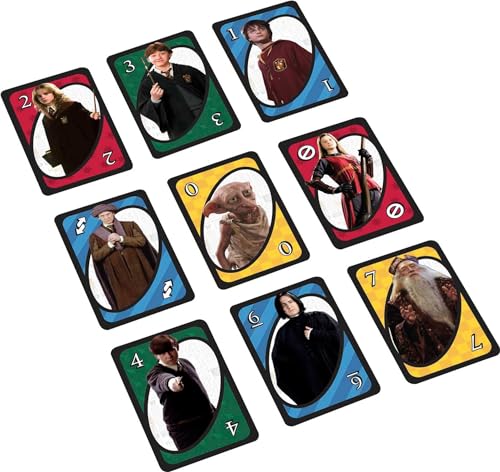 UNO Mattel Games Harry Potter Kartenspiel mit Figuren aus der magischen Welt