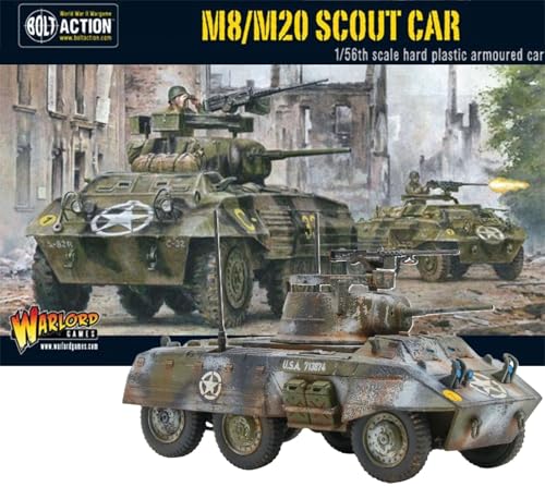 M8 M20 Greyhound Warlord Games char blindé miniature pour Bolt Action