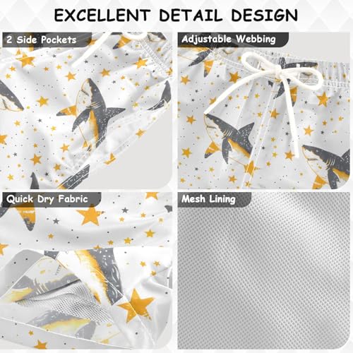 ALAZA Bear Strawberry Leaf Fruit Boys Quick Dry Beach Board Shorts Kids Swim Trunks Bathing Suit Swimsuit3