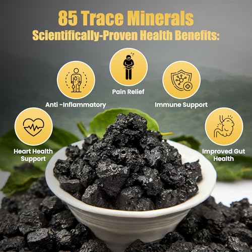 Shilajit Resin [1,000 mg] Pure Himalayan Organic Natural ||Gold Grade|| Alpine Harvested & Lab Purified for Men & Women, Max Potency >75% Fulvic Acid & 85+ Trace Minerals, for Energy & Immune Boost - Thumbnail 6