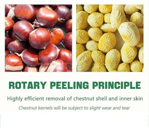 Electric Chestnut Shelling Machine, Automatic Stainless Steel Nut Cracker, 220V Efficient Chestnut Peeling Tool for Quick and Easy Nut Opening