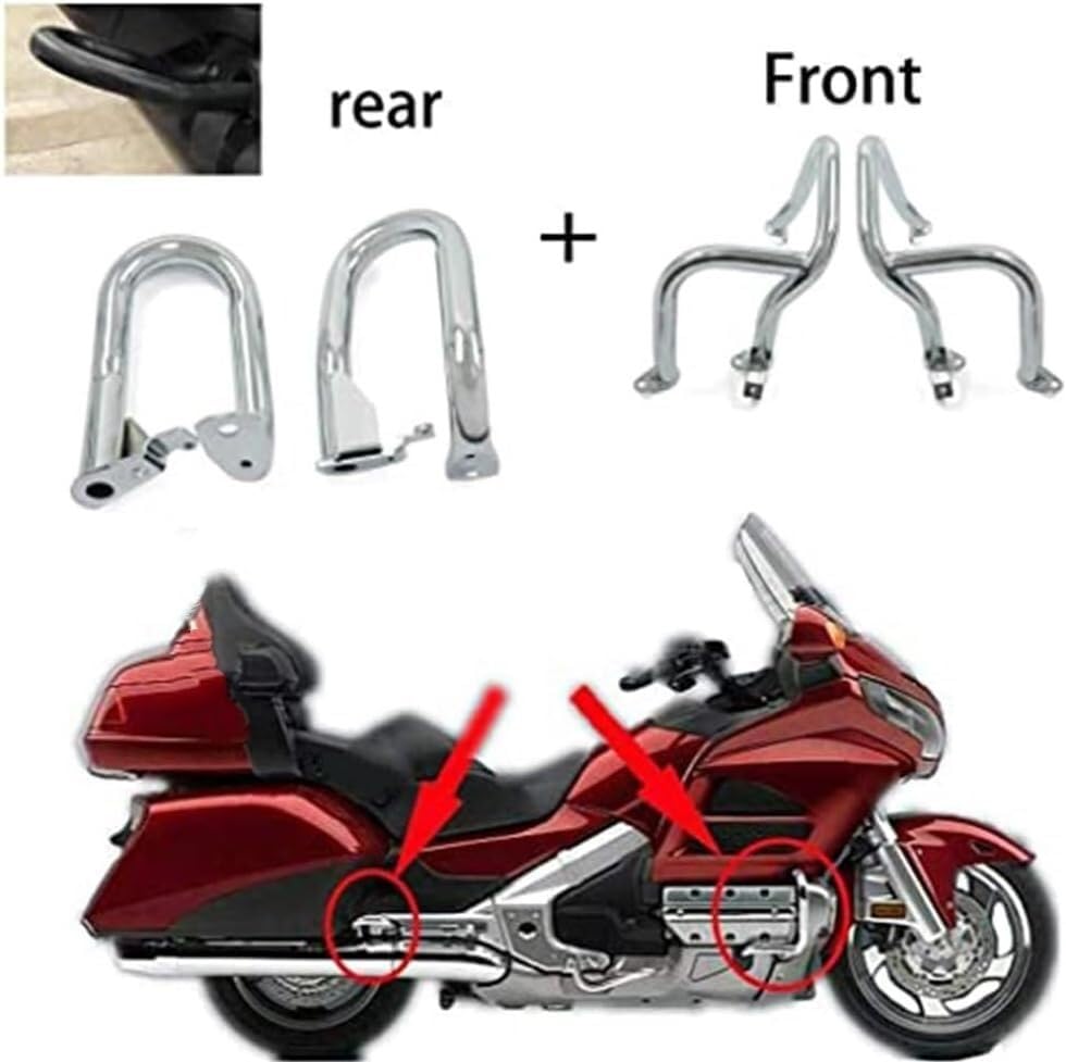 Barre de protection pour Goldwing GL1800 2001-2017 pare-chocs chrome