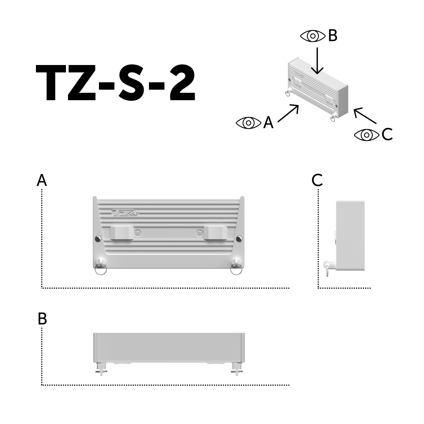 Cuncial TZ-S-2 | Tendedero Automático de Pared 2 Cuerdas | hasta 10 m de Tendido | Extensible 5 m por Cuerda | Blocaje Individual | Interior y Exterior | Compacto y Resistente | Fabricado en España
