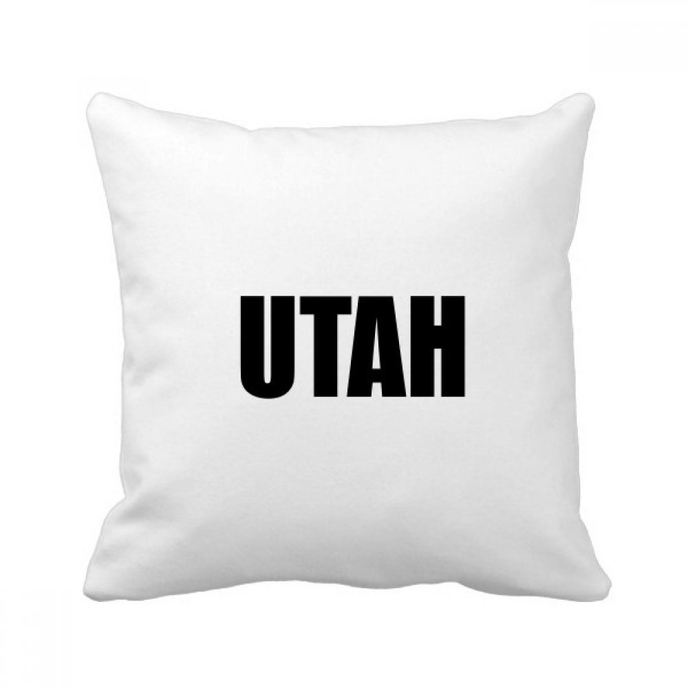 Coussin Utah Ville Nom imprimé 40x40 cm pour un salon chaleureux et cosy