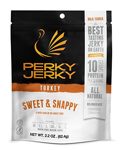 Perky Jerky Turkey Sweet & Snappy, 2.2 ounce bag